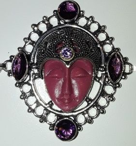 Carved face handmade bracelet brand new